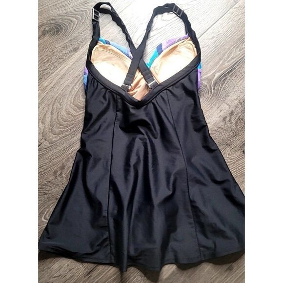 Carol Wior Skirted One-piece Swimsuit Women's Size 6 - Picture 3 of 6